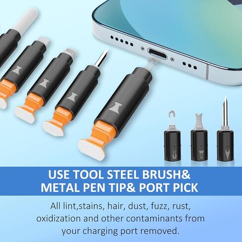 iPhone Cleaning Kit for Charging Port Cleaner, Multi-Tool iPhone Cleaner Repair Lightning Cables, Phone Cleaning Kit for iPhone, iPad, Connectors, Speaker, Airpod Cleaner Kit, Light Blue in Saudi Arabia