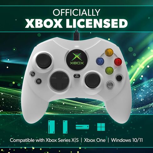 Hyperkin DuchesS Wired Controller - Black - Officially licensed S Controller replica for use with Xbox Series X|S, Xbox One, Windows 10|11, PC, Video Game Controller with Hall Effect Sticks, 3.5MM, Audio Jack, Impulse Triggers, Plug and Play, Gaming Gamep in Saudi Arabia