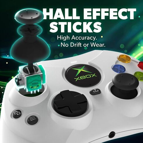 Hyperkin DuchesS Wired Controller - Black - Officially licensed S Controller replica for use with Xbox Series X|S, Xbox One, Windows 10|11, PC, Video Game Controller with Hall Effect Sticks, 3.5MM, Audio Jack, Impulse Triggers, Plug and Play, Gaming Gamep in Saudi Arabia