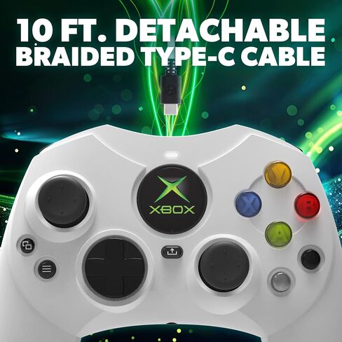 Hyperkin DuchesS Wired Controller - Black - Officially licensed S Controller replica for use with Xbox Series X|S, Xbox One, Windows 10|11, PC, Video Game Controller with Hall Effect Sticks, 3.5MM, Audio Jack, Impulse Triggers, Plug and Play, Gaming Gamep in Saudi Arabia