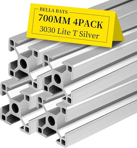 1pc 3060 T Slot Aluminum Extrusion Profile 700mm 27.55inch European Standard Anodized Extruded Linear Rail Guide Frame for DIY Workbenche Furniture Fitness Equipment Machinery Shelf Black BELLA BAYS in Kuwait