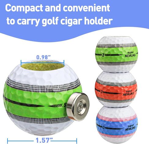 THE GOLFER STORE Cigar Holder, Golf Cart Cigar Holder, Portable Magnetic Cigar Holder - Cigar Accessories (Blue) in Kuwait