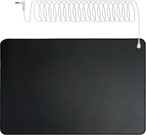 23.6 x 35.4 Grounding Mat Kit with 15ft Grounding Cord and Grounding Wrist Strap,Indoor Grounding at Home, Office, Work in Saudi Arabia