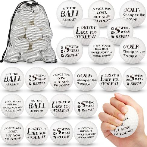 HyDren 24 Pcs Mini Golf Stress Ball Bulk 2.36 Inch Funny Golf Party Favors Foam Golf Balls Stress Relief Sports Ball for Adult Practice Office Stress Relief in Saudi Arabia