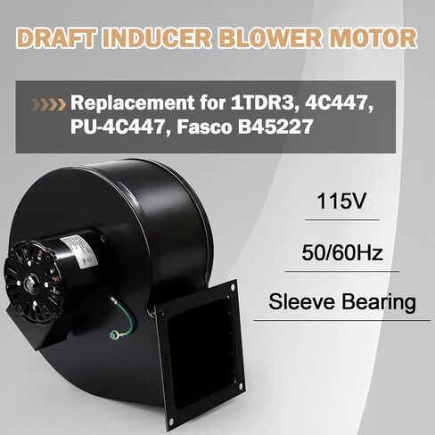 استبدال محرك منفاخ الهواء Hiorucet 1TDN7 لـ Dayton 1TDN7 1C180 4C440، Fasco 7021-3466، 7021-7607، 7124-3466، 50747D401، 71213466، 50747-D401، 6FHX4، 7021-7841، 7021-9258، 7021-8768 in Kuwait