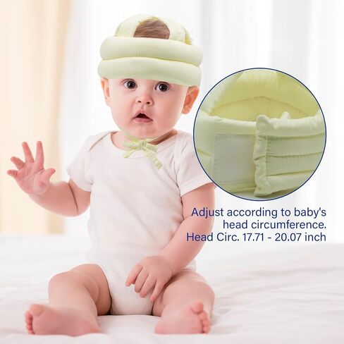 Baby Safety Helmet Baby Head Protector No Bumps for Running Walking Crawling, Safety Head Adjustable Protective Cap Headguard Hat in Saudi Arabia