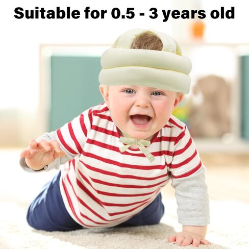 Baby Safety Helmet Baby Head Protector No Bumps for Running Walking Crawling, Safety Head Adjustable Protective Cap Headguard Hat in Saudi Arabia