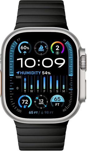 [موصى به من قبل NYT Wirecutter] سوار من الفولاذ المقاوم للصدأ متوافق مع Apple Watch Band Ultra 2/1 49mm Series 9/8/7 45mm/41mm Series SE/SE2022/6/5/4 44mm/40mm Series 3/2/1 42mm/38mm in Kuwait