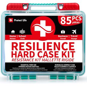 Protect Life First Aid Kit for Home/Business, HSA/FSA Eligible Emergency Kit - Medical First Aid Kit - Camping First Aid Kit Hiking - 200pcs