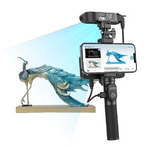 Creality 3D Scanner, CR-Scan Raptor for 3D Printing, Blue Laser & NIR Consumer Handheld Scanner with 0.02mm Accuracy, Anti-Shake Tracking, 24-Bit Fast Full-Color Scanning for Windows macOS