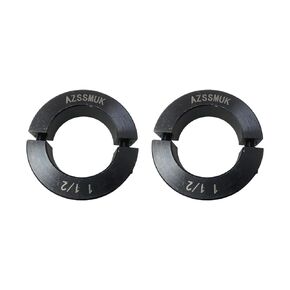 AZSSMUK Shaft Collar Bore 2-1/2'' Double Split Black Oxide Set Screw Durable Shaft Collars Suitable for Machinery and Industrial Use 2 Pieces