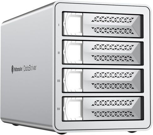 حاوية محرك الأقراص الصلبة Yottamaster VN500C3 5 Bay، سلسلة Daisy 5 Bay DAS بسرعة 10 جيجابت في الثانية، حاوية USB C DAS من الألومنيوم تدعم 110 تيرابايت (5x22 تيرابايت)، بحد أقصى يصل إلى 330 تيرابايت لـ 2.5 بوصة و3.5 بوصة SATA HDD/SSD (بدون أقراص) in Saudi Arabia