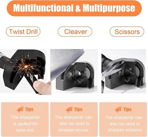 Multipurpose Drill Bit Grinding Sharpener, Drill Grinder Grinding Tool for Hss, Carbide, Twist Drill Bits, Cobalt Drill Bits in Saudi Arabia