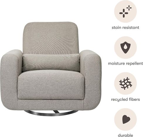 طائرة Babyletto Tuba الشراعية باللون العاجي مع قاعدة خشبية فاتحة اللون، وGreenguard Gold، ومعتمدة من CertiPUR-US in Kuwait