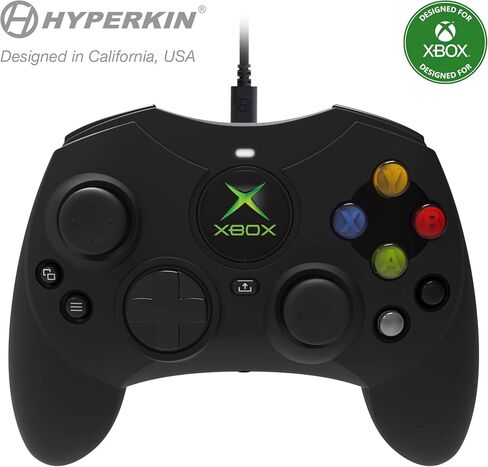 Hyperkin DuchesS Wired Controller - White - Officially licensed S Controller replica for use with Xbox Series X|S, Xbox One, Windows 10|11, PC, Video Game Controller with Hall Effect Sticks, 3.5MM, Audio Jack, Impulse Triggers, Plug and Play, Gaming Gamep in Saudi Arabia