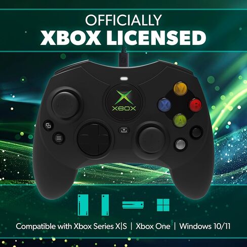 Hyperkin DuchesS Wired Controller - White - Officially licensed S Controller replica for use with Xbox Series X|S, Xbox One, Windows 10|11, PC, Video Game Controller with Hall Effect Sticks, 3.5MM, Audio Jack, Impulse Triggers, Plug and Play, Gaming Gamep in Saudi Arabia