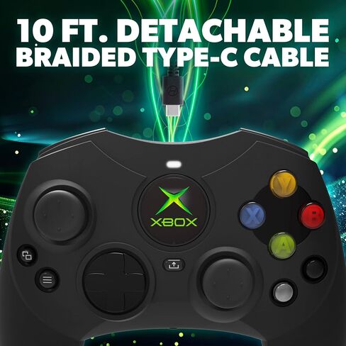 Hyperkin DuchesS Wired Controller - White - Officially licensed S Controller replica for use with Xbox Series X|S, Xbox One, Windows 10|11, PC, Video Game Controller with Hall Effect Sticks, 3.5MM, Audio Jack, Impulse Triggers, Plug and Play, Gaming Gamep in Saudi Arabia