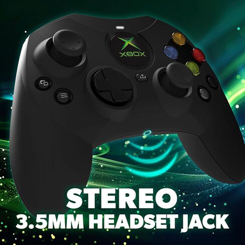 Hyperkin DuchesS Wired Controller - White - Officially licensed S Controller replica for use with Xbox Series X|S, Xbox One, Windows 10|11, PC, Video Game Controller with Hall Effect Sticks, 3.5MM, Audio Jack, Impulse Triggers, Plug and Play, Gaming Gamep in Saudi Arabia