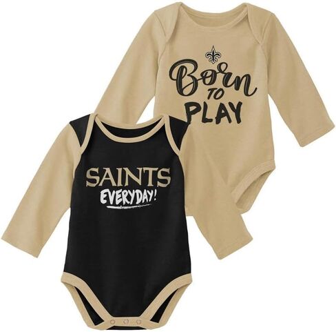 Outerstuff NFL Newborn Infants Little Player 2 Piece Long Sleeve Onesie Creeper Bodysuit Set in Saudi Arabia