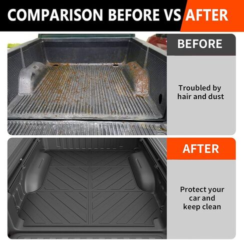 powoq Tailgate Mat Compatible with 2019-2024 Dodge Ram 1500 Tailgate Protector Tailgate Liner TPE Replacement for 2019-2024 Dodge Ram 1500 Accessories(Tailgate Mat) in Saudi Arabia