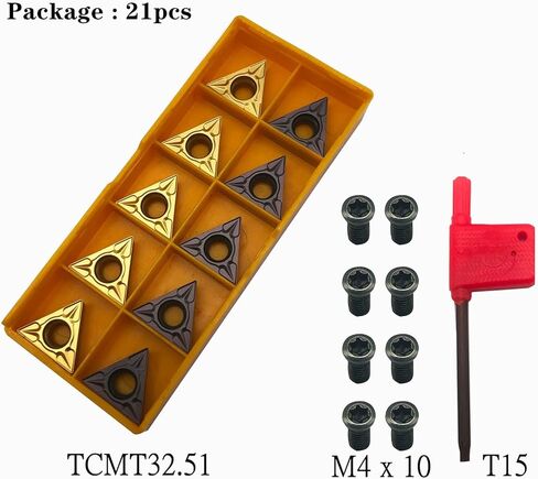 10 قطعة TCMT21.51/TCMT110204 إدراجات كربيد طلاء نانو أزرق TCMT مناسبة لقضبان مملة حامل الدوران S08K/S10K/S12M-STFCR11 1/4 بوصة 3/8 بوصة 1/2 بوصة 91 درجة in Kuwait