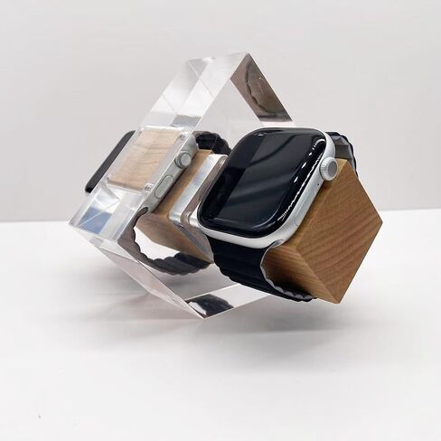 Dual Watch Charger Stand for Samsung Galaxy Watch,Wooden Charging Station Compatible with Galaxy Watch Series Watch 6/Watch 6 Classic/Watch 5 40,44mm/Watch 5 Pro 45mm/Watch 5 (Pro) Golf Edition in Kuwait