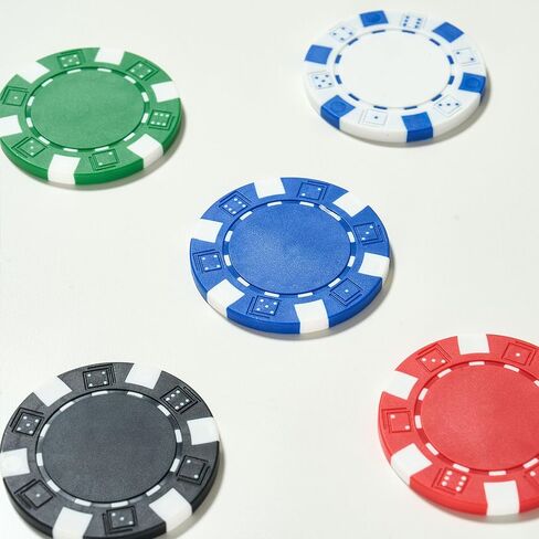 Poker Chips with Numbers 300 PCS Poker Chip Set with Aluminum Travel Case, 11.5g Poker Chips for Texas Holdem and Blackjack in Saudi Arabia