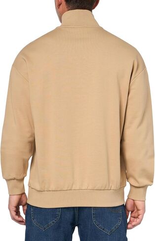 HUGO Men's Twill French Terry Quarter Zip Sweatshirt in Saudi Arabia
