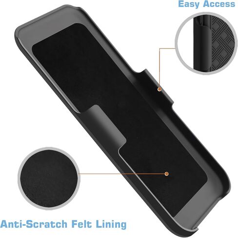 Fingic for iPhone 16 Pro Case with Belt Clip Holster Case Slim Combo Shell with Kickstand Swivel Holster Rugged Shockproof Antiscratch Full Body Protective Case for iPhone 16 Pro,6.3 inch,2024,Black in Kuwait
