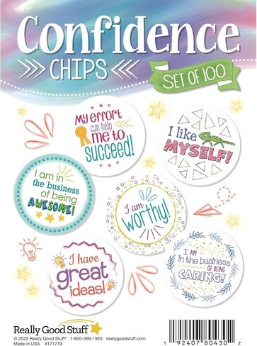 Really Good Stuff Classroom Social Interaction Chips – Set of 40 – Practice Social Skills & Communication with Others –Encourage Confidence – Social-Emotional Learning – SEL for the Home and Classroom in Saudi Arabia