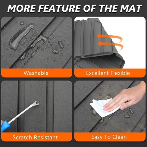 powoq 5.3FT حصيرة سرير الشاحنة متوافقة مع 2017-2024 Honda Ridgeline Bed Liner TPE Truck Mat استبدال لملحقات Honda Ridgeline 2017-2024 in Kuwait