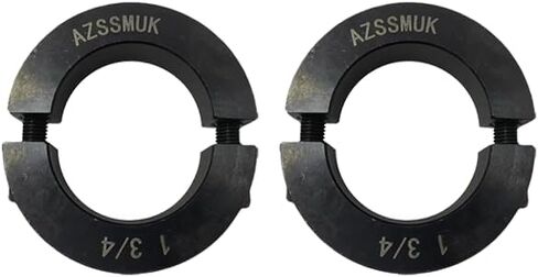 AZSSMUK Shaft Collar Bore 2-1/2'' Double Split Black Oxide Set Screw Durable Shaft Collars Suitable for Machinery and Industrial Use 2 Pieces in Saudi Arabia