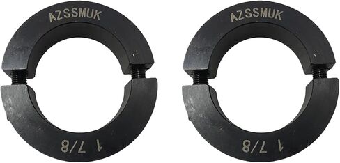 AZSSMUK Shaft Collar Bore 2-1/2'' Double Split Black Oxide Set Screw Durable Shaft Collars Suitable for Machinery and Industrial Use 2 Pieces in Saudi Arabia