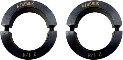 AZSSMUK Shaft Collar Bore 2-1/2'' Double Split Black Oxide Set Screw Durable Shaft Collars Suitable for Machinery and Industrial Use 2 Pieces in Saudi Arabia