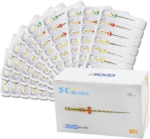 25MM COXO SOCO Endo NITI Engine Files SC-Pro Heat Activated Root Canal File Rotary Files 6 Pcs (1 Pack) in Saudi Arabia