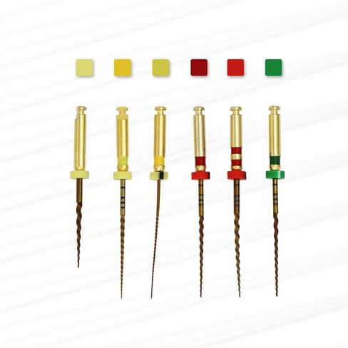 25MM COXO SOCO Endo NITI Engine Files SC-Pro Heat Activated Root Canal File Rotary Files 6 Pcs (1 Pack) in Saudi Arabia