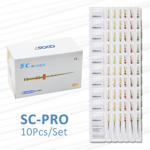 25MM COXO SOCO Endo NITI Engine Files SC-Pro Heat Activated Root Canal File Rotary Files 6 Pcs (1 Pack) in Saudi Arabia