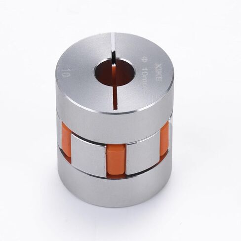 XIKE D45 L65 10 مم إلى 12 مم وصلة عمود ألومنيوم، وصلة عنكبوت مرنة 5 × 5 مم موصل مرن لآلة CNC للطابعة ثلاثية الأبعاد ومحرك مؤازر (عبوة واحدة). in Saudi Arabia