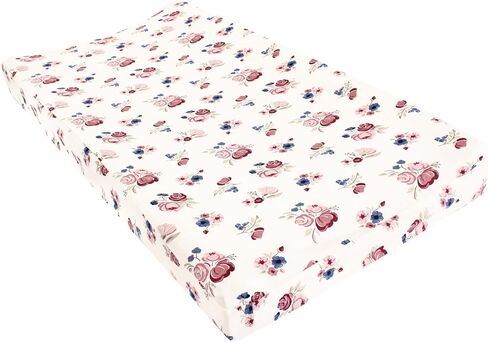 Hudson Baby Unisex Baby Changing Pad Cover, Sunflower, One Size in Saudi Arabia