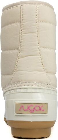 Sugar Women's Glitter Duck Boots | Stylish Lace-Up, Cozy Traction Sole | Perfect for Cold, Rainy, or Snowy Days | Trendy Booties - Skipper in Kuwait