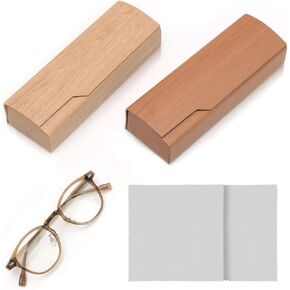 2 Pieces Hard Shell Eyeglasses Case, Spectacle Storage Case Holder Sunglasses Case Protective Case for Men and Women