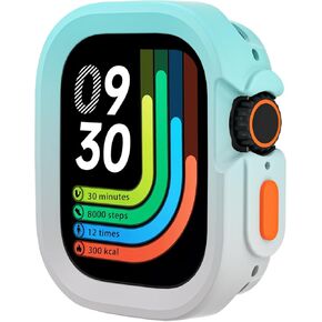 SDOCEBF Bumper Case for Apple Watch Series 9 8 7 6 5 4 SE 40 41mm, Apple Watch Series 9 Case Thin Soft TPU Shockproof Edge Case Cover Bumper Protector for iWatch Accessories (No Screen Protector)