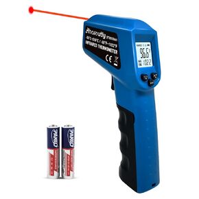 Infrared Thermometer Temperature Gun (NOT for Humans) -58℉~1022℉ (-50℃～550℃) 9-Point Laser Non-Contact Instant-Read Digital Laser Infrared Ir Thermometer with Backlight(Black)