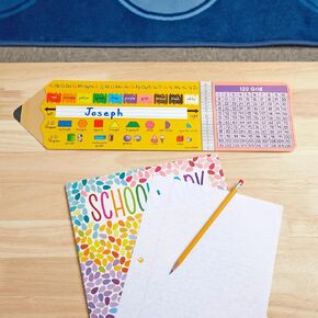 Really Good Stuff Eucalyptus Self-Adhesive Vinyl Desktop Helpers - Set of 24 - Primary