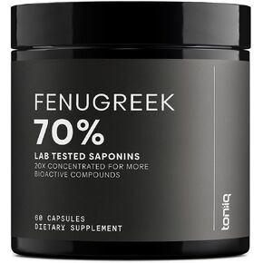 Ultra High Strength Fenugreek Capsules - 25,000mg 20:1 Extract - 70% Saponins (875mg) - Highest Potency Fenugreek Supplement - Third Party Tested - 60 Capsules
