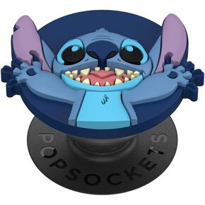 PopSockets Round Phone Grip Compatible with MagSafe, Adapter Ring Included, Phone Holder, Wireless Charging Compatible, Disney Stitch - POPOUT Dreamy Stitch