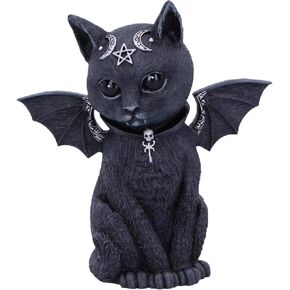 Nemesis Now Cult Cuties Lucifly 10.7cm, Resin, Black, Cult Cuties Dragon Figurine, Scarily Adorable Horned Dragon Figurine, Silver Detailing, Cast in The Finest Resin, Lovingly Hand-Painted
