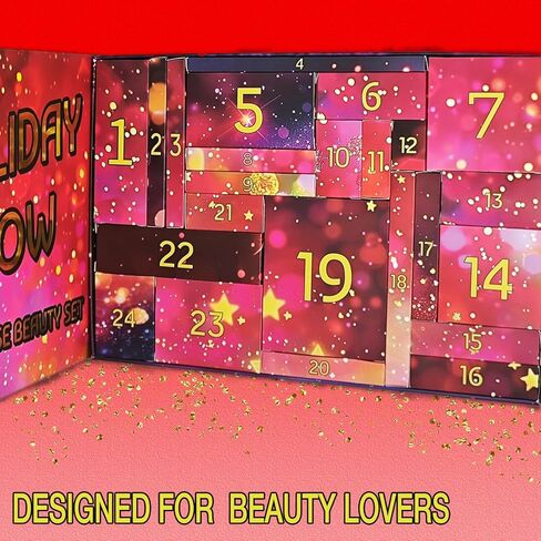 Makeup Advent Calendar 2024 for Teens Girls Christmas Countdown Calendar Makeup Gift Set,Xmas Individual Gift Box Calendar for Women Full Kit in Kuwait