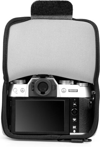 MegaGear Neoprene Camera Case for Fujifilm X-T50 (16-50mm)- Stylish and Protective Digital Photography Bag - Black in Kuwait