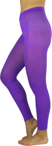ToBeInStyle Women's Opaque Crown Print High Waist Capri Leggings Blackpink in Saudi Arabia